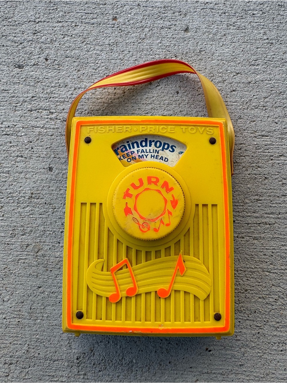 Fisher-Price Yellow & Orange Raindrops Portable Music Player
